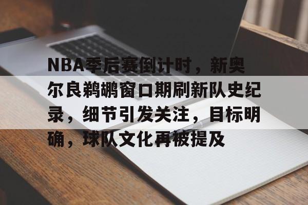 关于NBA季后赛倒计时，新奥尔良鹈鹕窗口期刷新队史纪录，细节引发关注，目标明确，球队文化再被提及的信息-真人娱乐